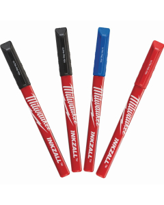 Milwaukee INKZALL Fineliner (2x schwarz, rot, blau)