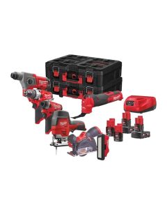 Milwaukee Aktionsset 1x M12FPD, 1x M12FID, 1x M12FCOT, 1x M12CH, 1x M12FMT, 1x M12JS, 1x M12PAL, 1x C12C, 2x M12B2, 2x M12B6, 2x Promo Packout